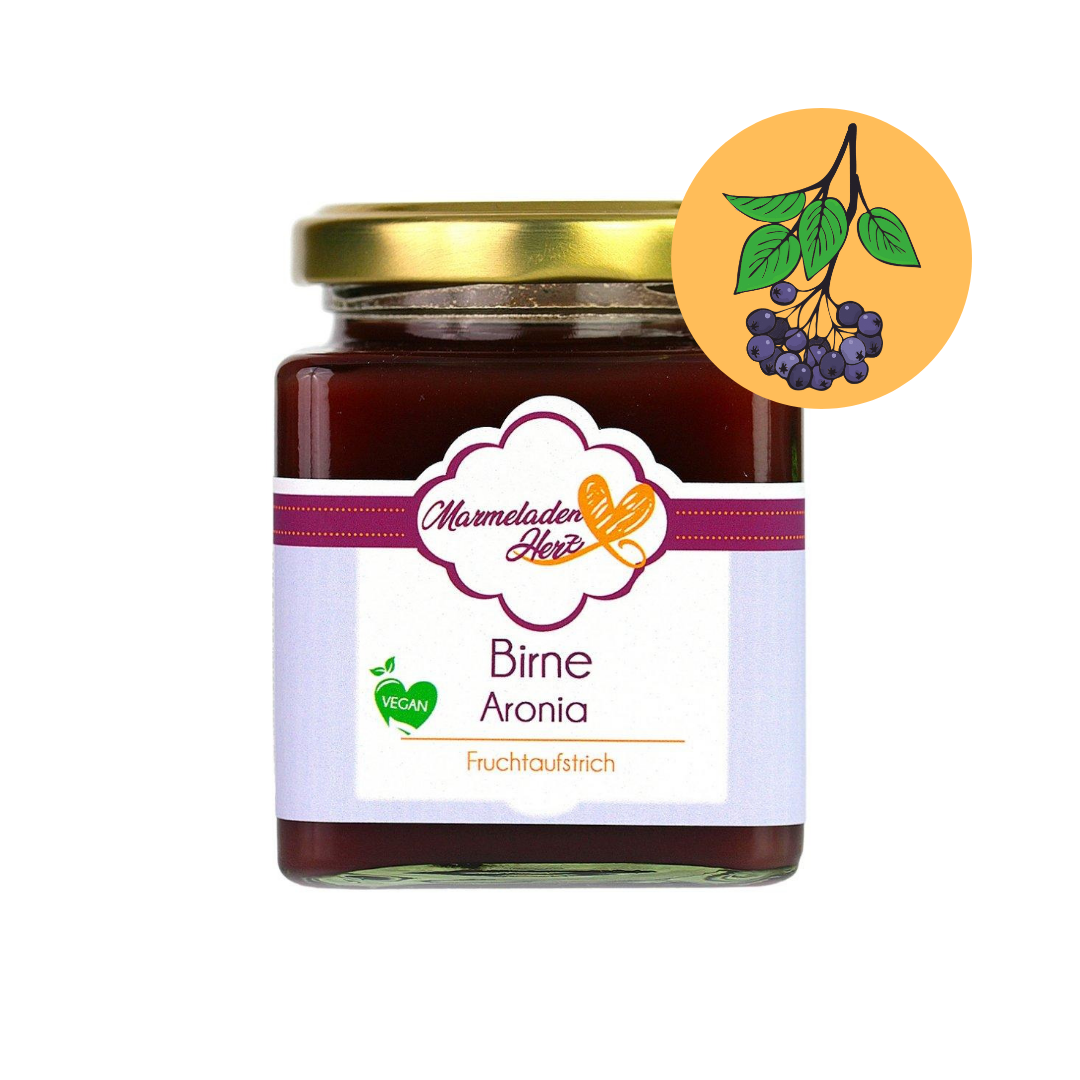 Birne Aronia Fruchtaufstrich