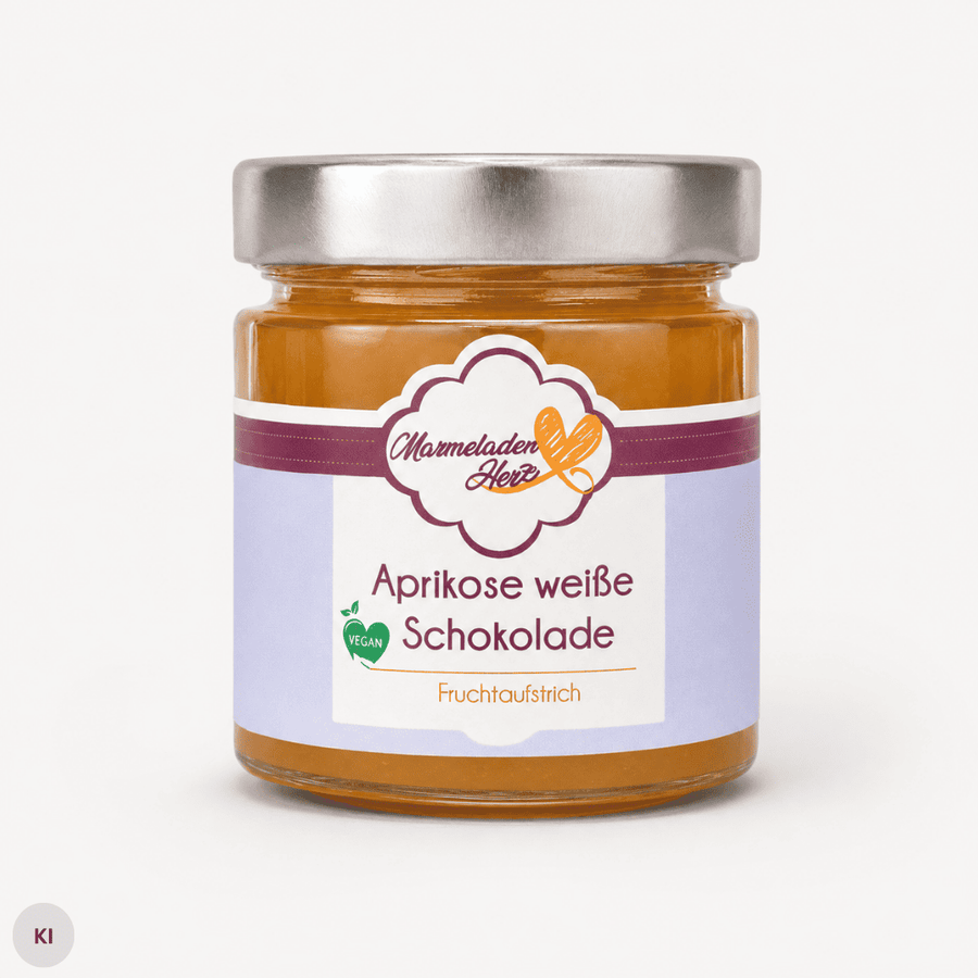 Aprikose weiße Schokolade Fruchtaufstrich