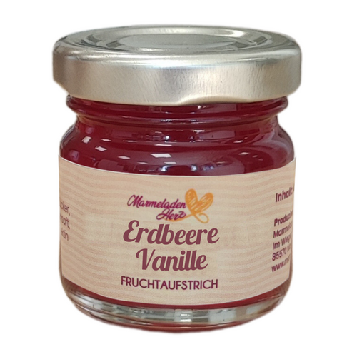 Mini Erdbeere Bourbon Vanille Fruchtaufstrich 40 g