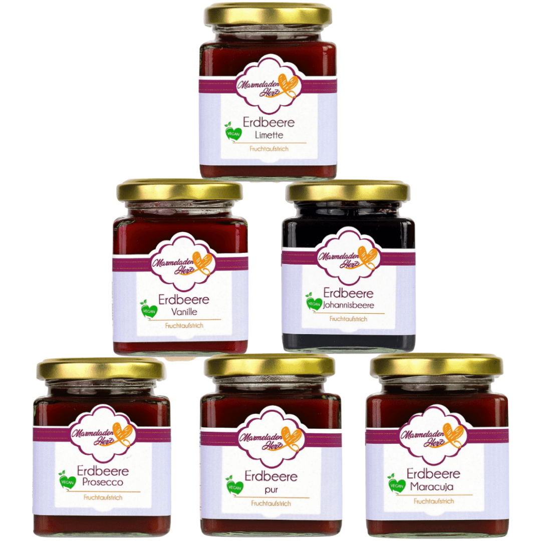 Marmeladenset "Erdbeere" - Marmeladenherz